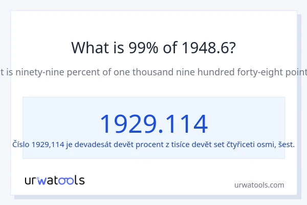 Kolik je 99 % z 1948.6?